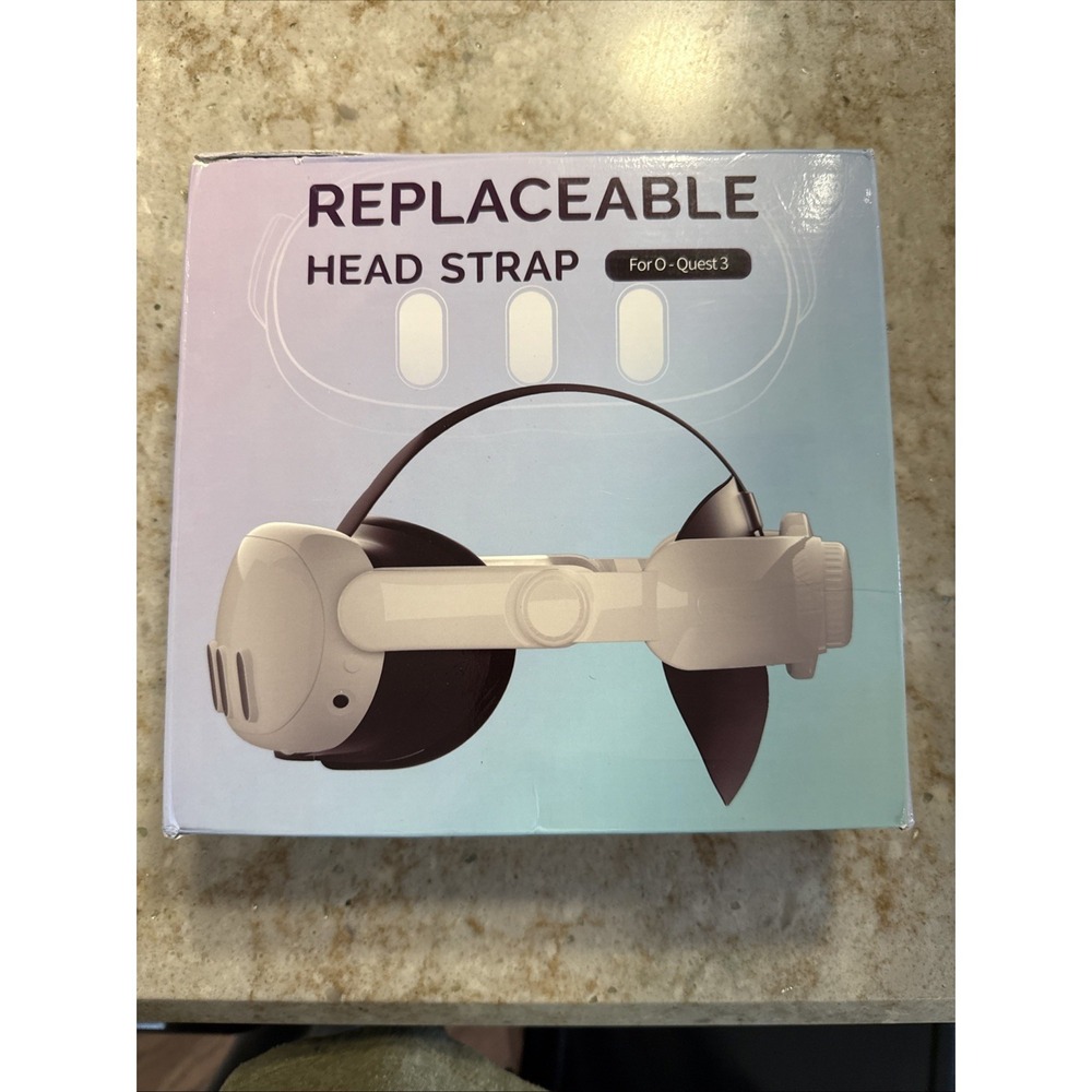 Adjustable VR Headset Head Strap Bundle for Meta Quest 3 VR Headband